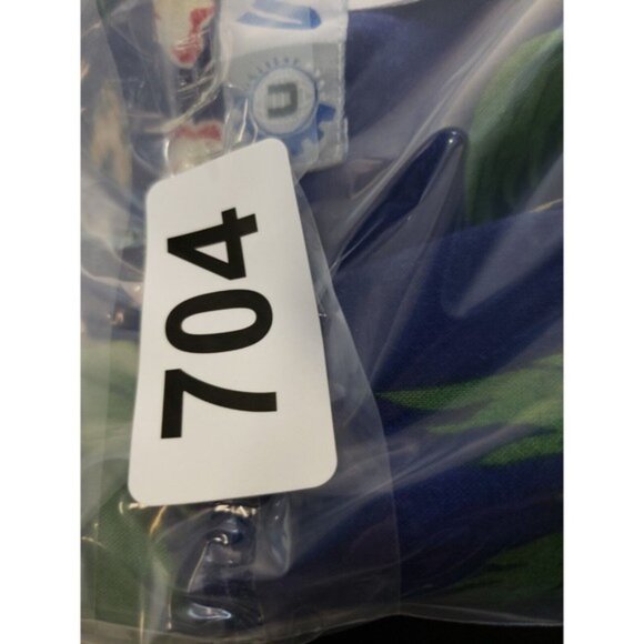 Utility Hawaiian Button Up Short Sleeve Shirt Mens L Boats Palm Trees multicolor - Picture 7 of 7